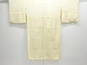 草花模様織出し単衣長襦袢